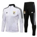 Fato de Treino Benfica Branco e Preto 2024/25 - Zip Completo