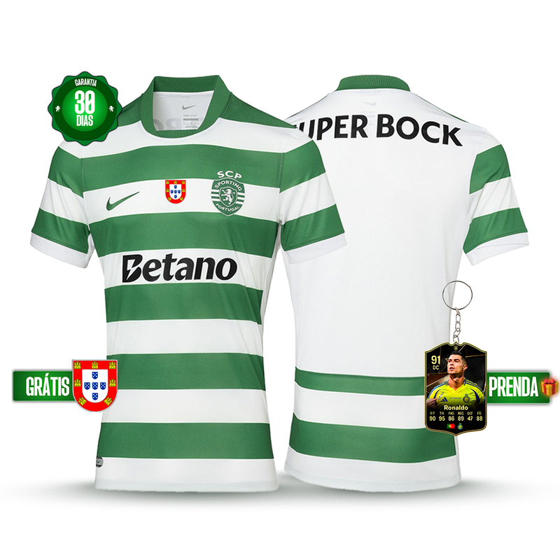 Camisola Sporting Principal 2025/26 - LANÇAMENTO! 🔥💚