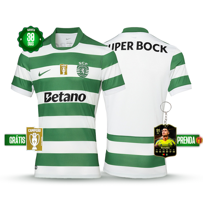 Camisola Sporting Principal 2025/26 - LANÇAMENTO! 🔥💚