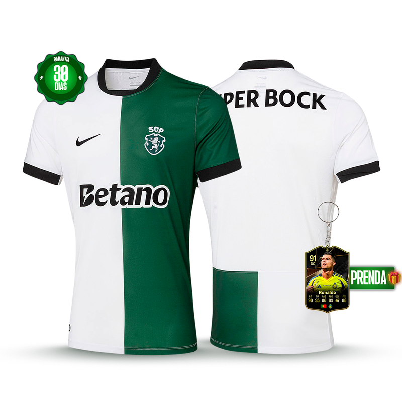 Camisola Sporting Stromp Quarto Equipamento 2025/26 - LANÇAMENTO! 🔥💚