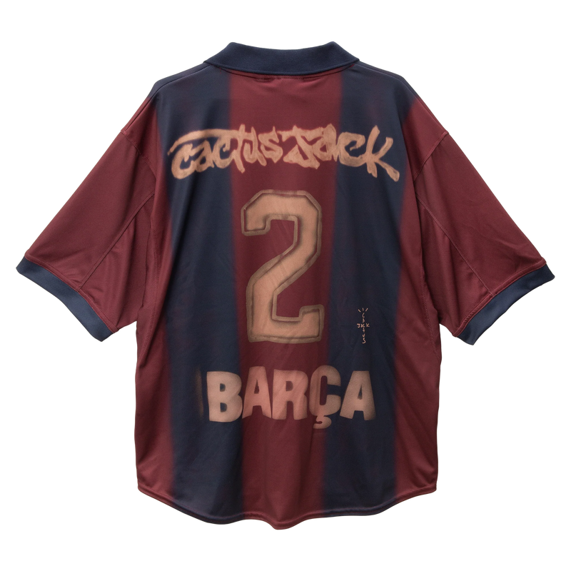 Camisola Barcelona Retro 2000/01 X CACTUS JACK 2024/25 - LANÇAMENTO! 🔥