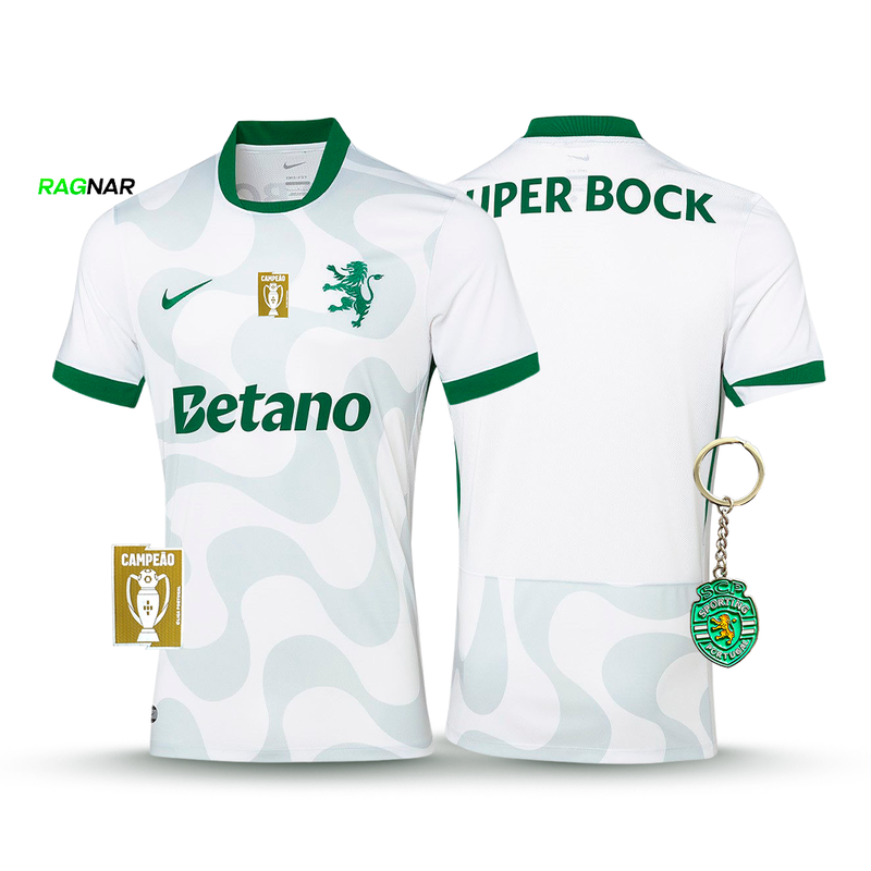 Camisola Sporting Alternativa Branca 2025/26 - LANÇAMENTO! 🔥💚