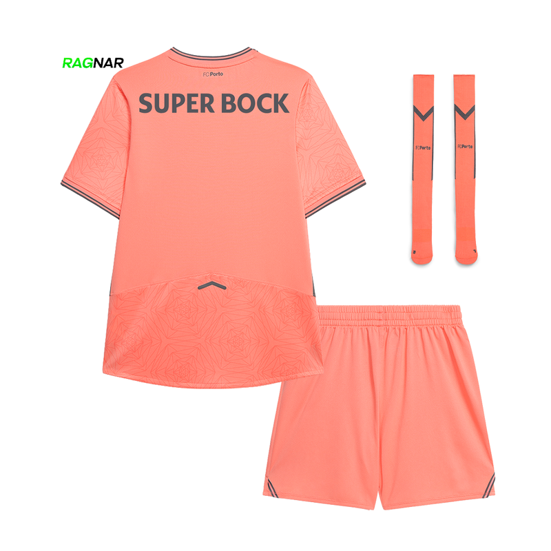 Conjunto Infantil Porto Alternativo Rosa 2025/26 - ÚLTIMAS UNIDADES! 🔥🐉