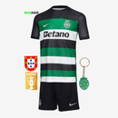Conjunto Infantil Sporting Principal 2024/25 - ÚLTIMAS UNIDADES! 🔥💚