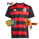 Camisola Flamengo I 2025-26 - Vermelho e Preto