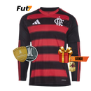Camisola Flamengo Manga Longa 2025-26 - Vermelho e Preto
