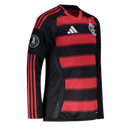Camisola Flamengo Manga Longa 2025-26 - Vermelho e Preto