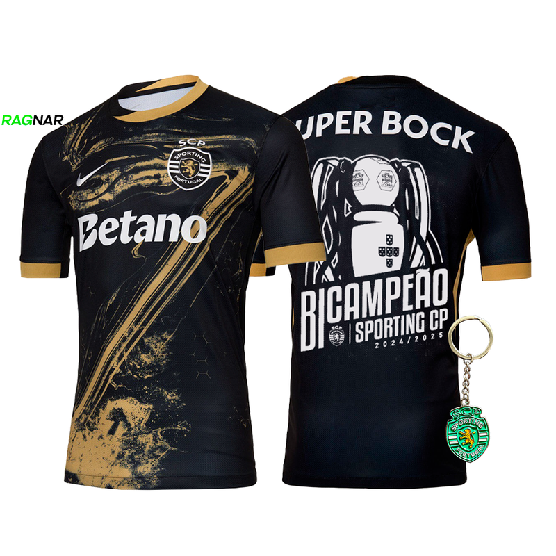 Camisola Sporting Terceiro “7” Ronaldo BICAMPEÃO 2024/25 - MODELO EXCLUSIVO! 🦁🏆