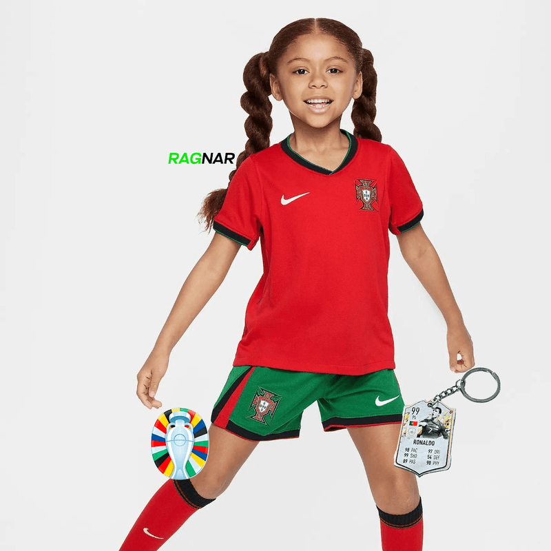 Conjunto Infantil Portugal Principal 2024/25 - ÚLTIMAS UNIDADES! 🔥🇵🇹