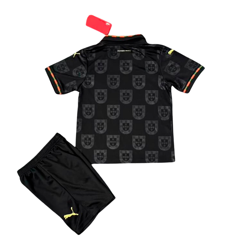 Conjunto Infantil Portugal Alternativa Eusébio 2026/27 PUMA - LANÇAMENTO! 🔥🇵🇹