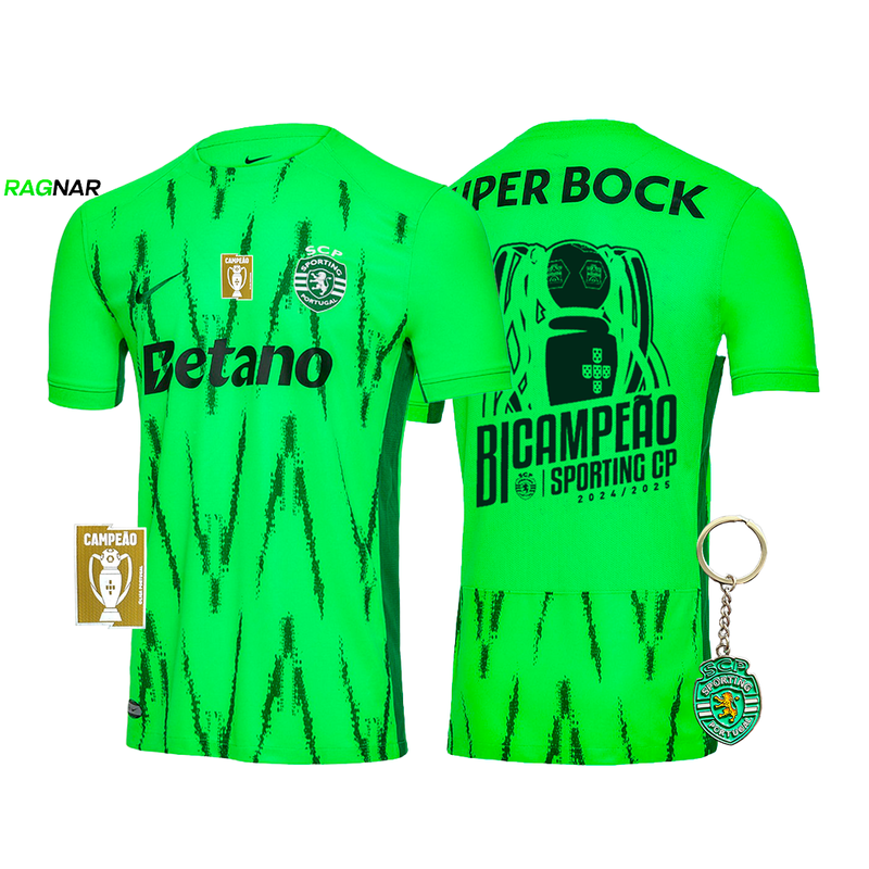 Camisola Sporting Verve BICAMPEÃO 2024/25 - MODELO EXCLUSIVO! 🦁🏆