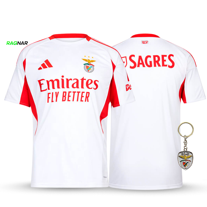 Camisola Benfica Alternativa Branca 2025/26 - ÚLTIMAS UNIDADES! 🔥🦅