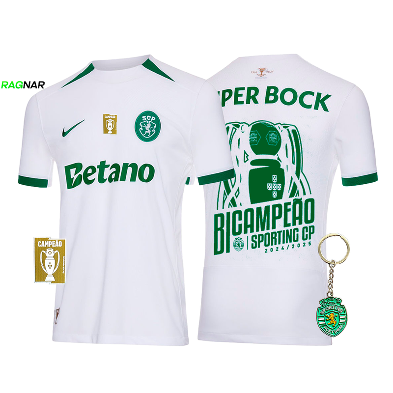Camisola Sporting Alternativa BICAMPEÃO 2024/25 - MODELO EXCLUSIVO! 🦁🏆